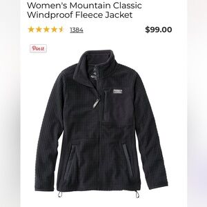 Women’s LL bean fleece, size L